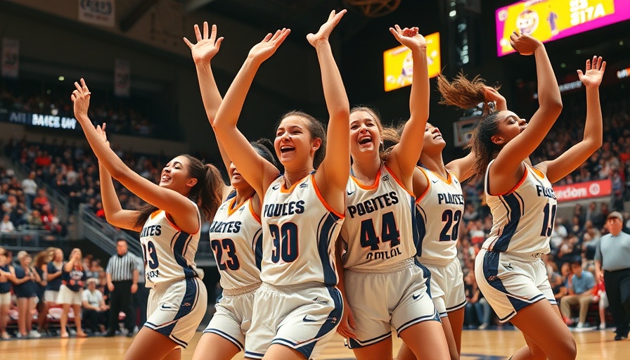 Valkyries players celebrating after blowout win over Seattle Storm.