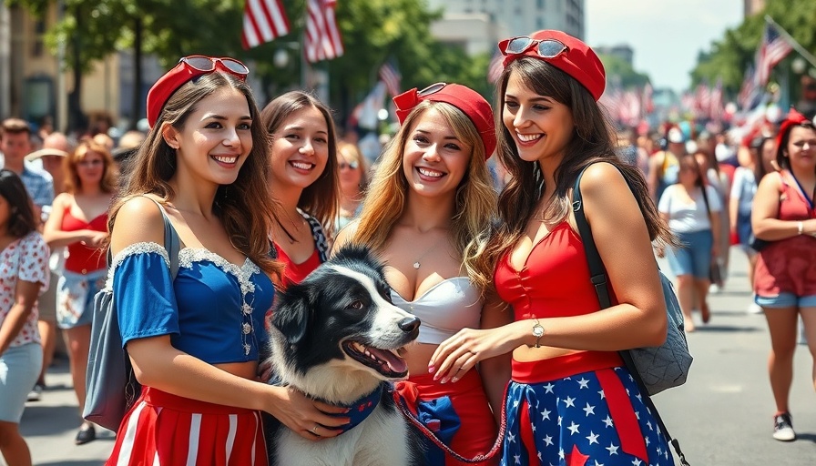 Danville Fourth of July Parade 2025: Young women in patriotic attire celebrate.
