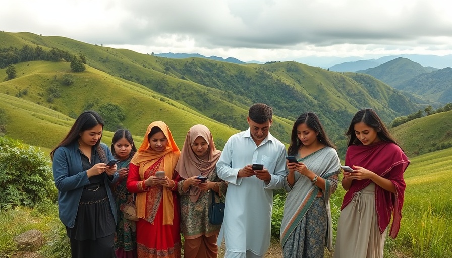 People in traditional and modern attire enjoying scenic hill view, symbolizing Tibetan government in exile democracy.