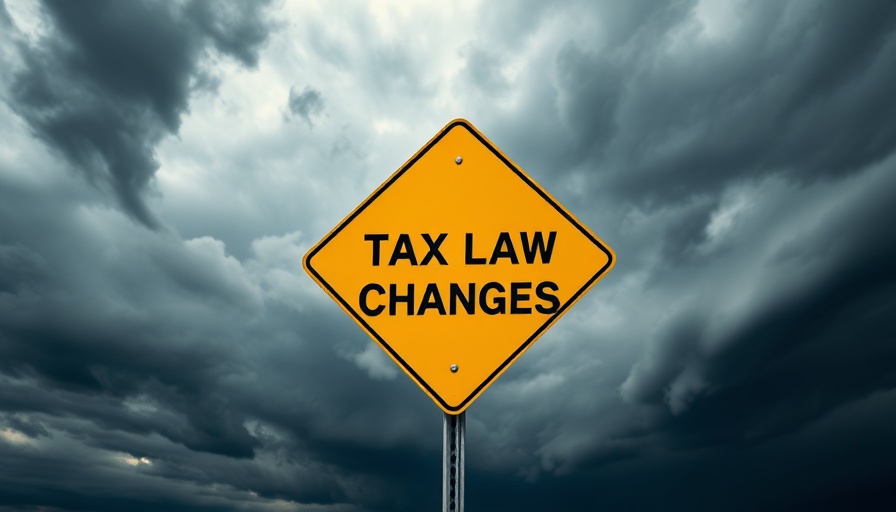 Sign warning of tax law changes, linked to Employee Retention Credit claims.