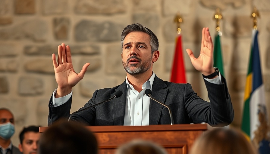 Confident speaker addressing audience, analysis of meeting dynamics.