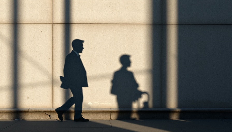 Shadows on concrete wall symbolize the complexities of self-identification.