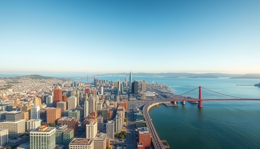 Aerial view of San Francisco waterfront for city news.