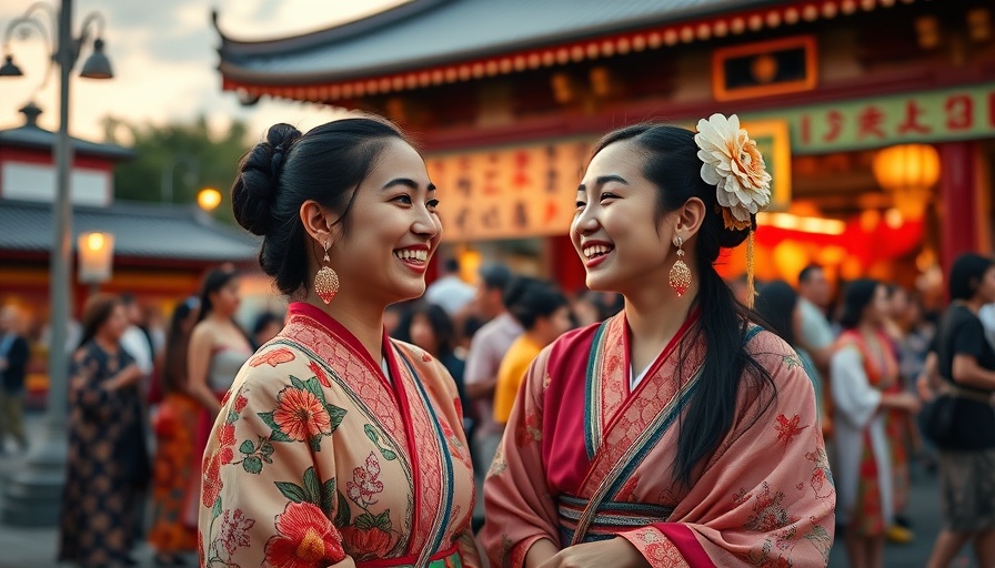 San Jose Obon Festival dancers celebrating at sunset.