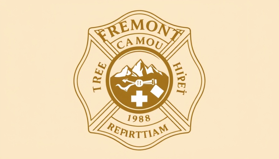 Fremont Fire Department emblem symbolizing fire service commitment