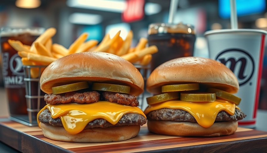 Delicious Hyphy Burger with fries and soda in Oakland.