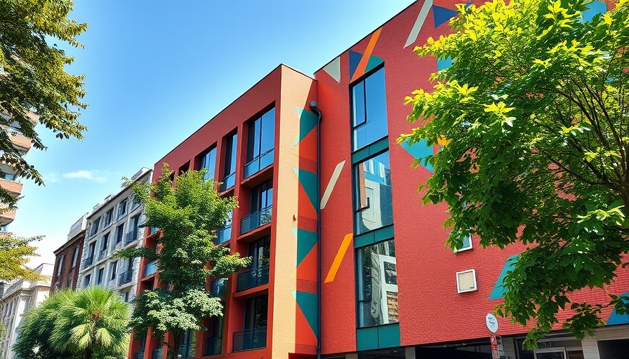 Vibrant geometric architecture, AI company magnet San Francisco