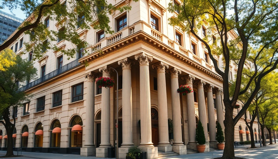 Elegant boutique hotel near me with classical architecture