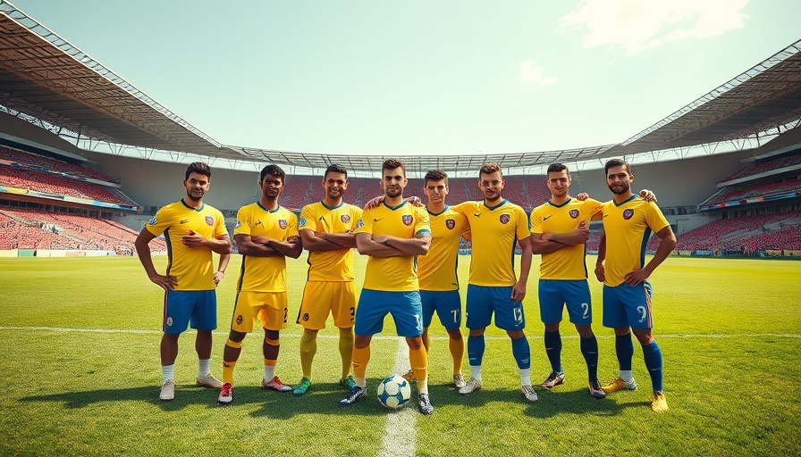 African players in San Francisco soccer team posing on field.