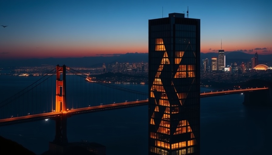 San Francisco luxury condo market featuring a modern skyscraper at twilight.