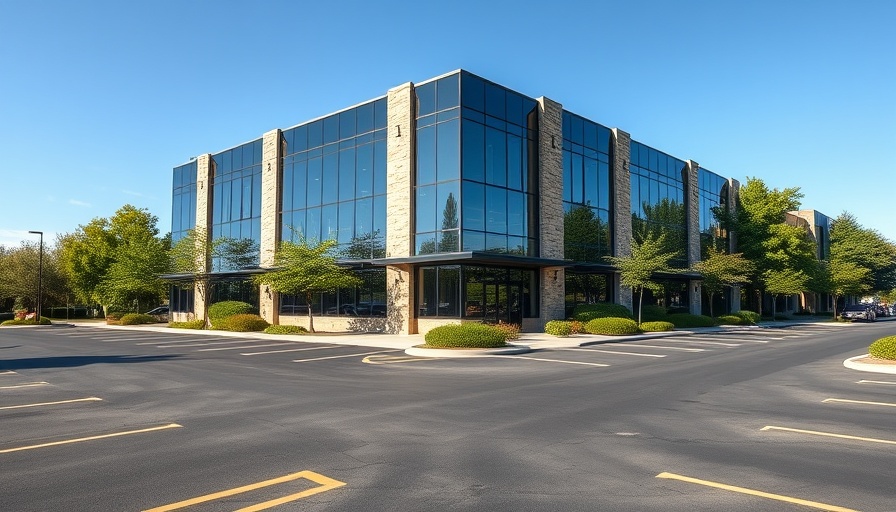 Modern office building showcasing commercial real estate investment opportunity.