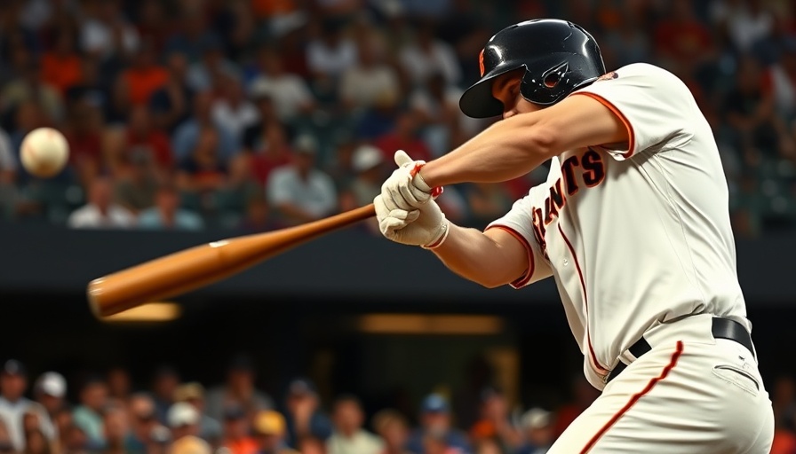 SF Giants player bats with focus amid offensive struggles.