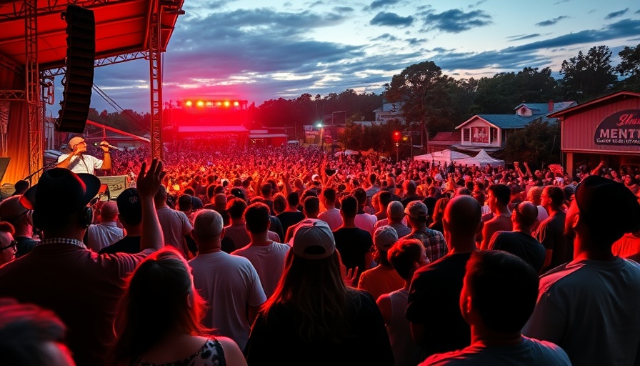 Chuck Brown concert with enthusiastic crowd at outdoor venue.