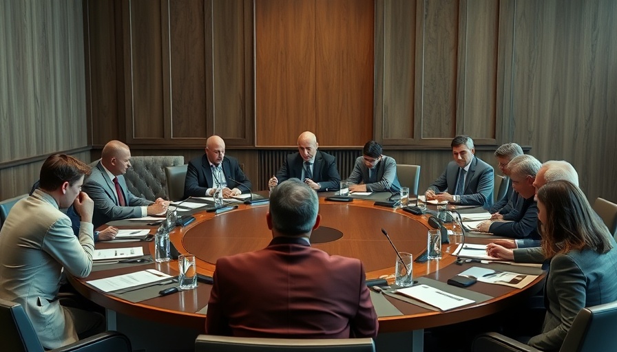 Serious discussion in formal conference setting during Ukraine peace talks.