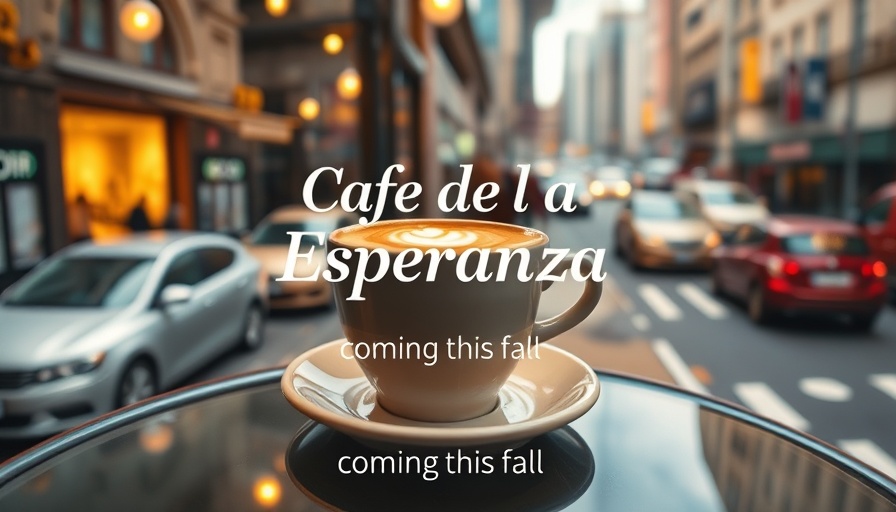 Poster for Café de la Esperanza opening in San Francisco.