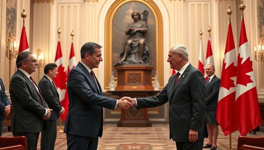 Canada military mission in Latvia meeting with handshake