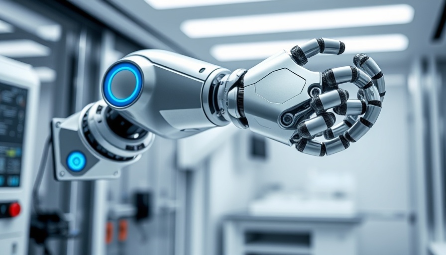Robotics Startup in San Francisco robotic arm in a futuristic lab.