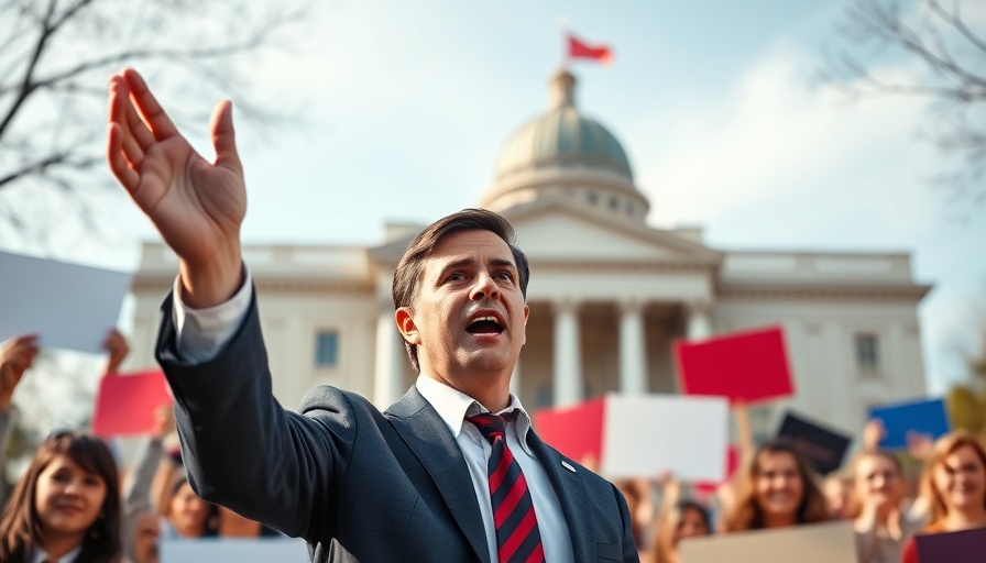 Passionate political speech at Texas Senate campaign rally.