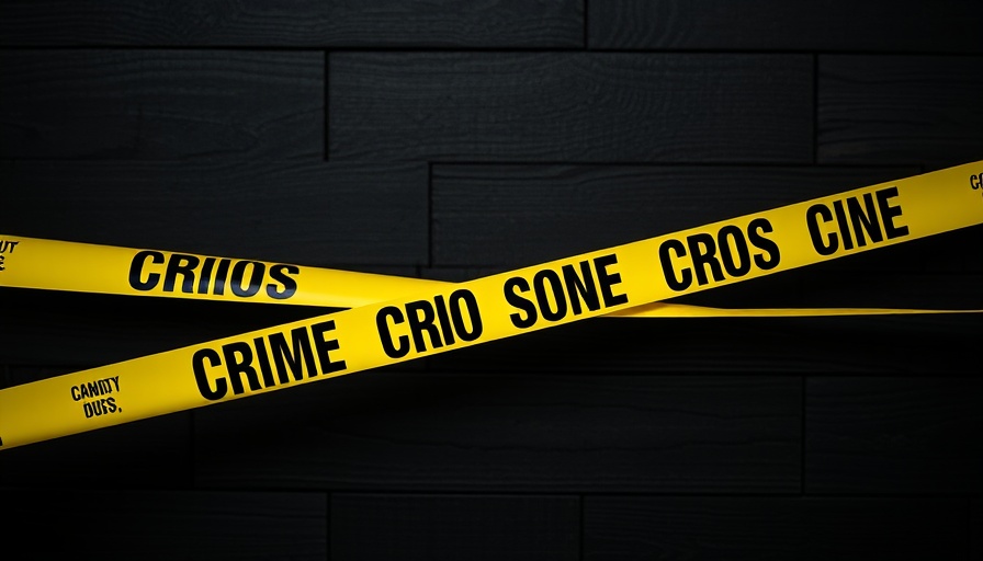 Crime scene tape highlighting gun violence in East Oakland.
