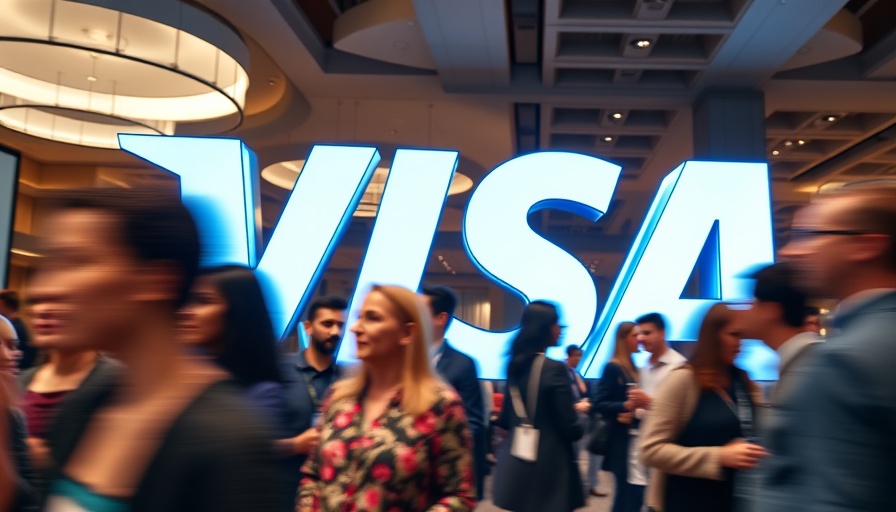 Visa Open Banking Retreat networking event with people in motion.