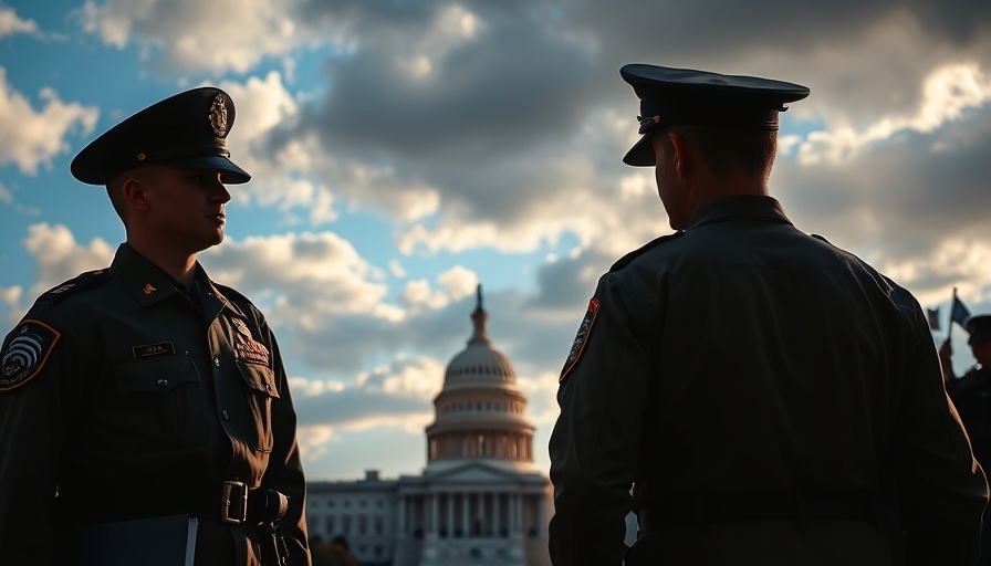 Military personnel guard the U.S. Capitol, Federal Control Over D.C.