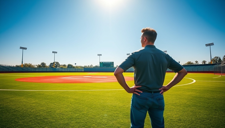 Man on baseball field representing winningest team in baseball.