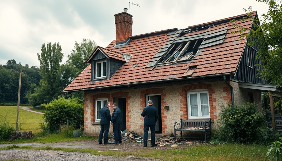 Russia's Strategy Against the West: European house with police investigation.