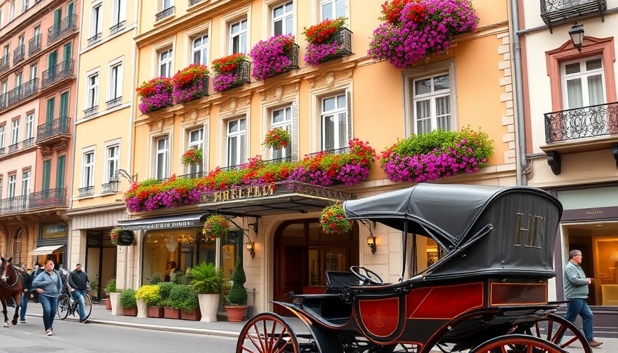 Historic International Hotel Killarney with a horse-drawn carriage.