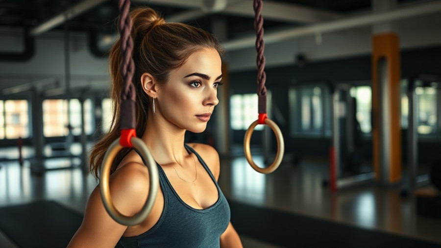Athletic woman exercising at gym, symbolizing muscle growth.
