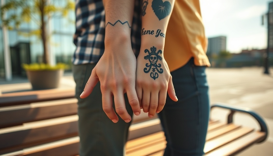 Discover intimacy gifts, two people holding hands on a bench.