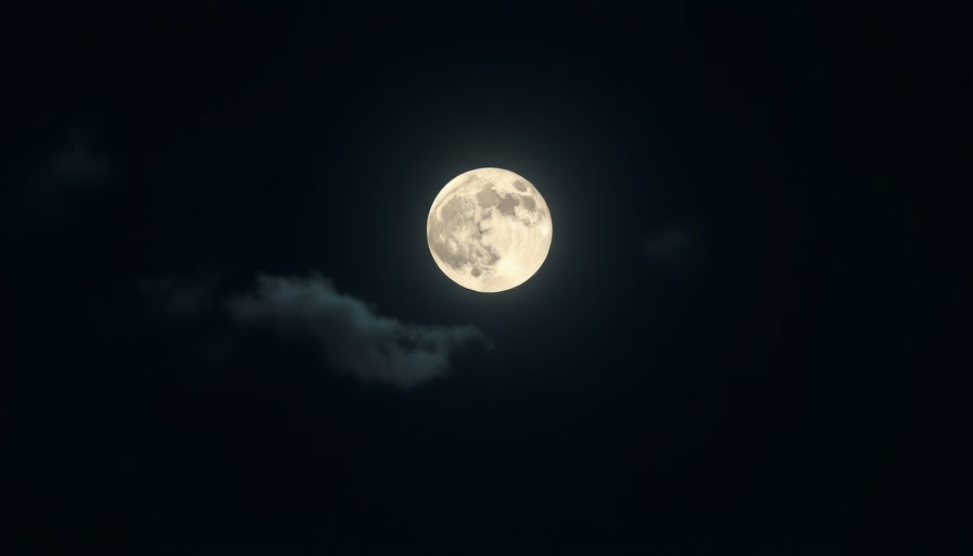 Scorpio Full Moon illuminating the night sky.