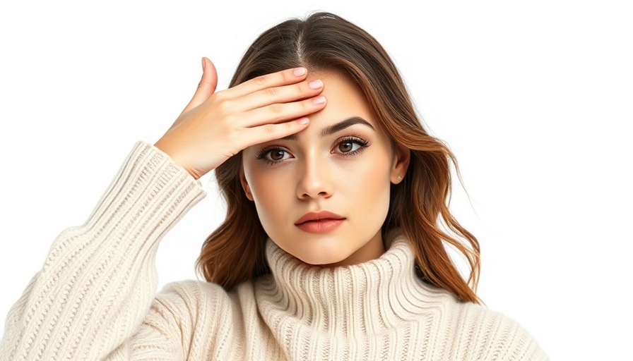 Woman covering eyes, represents question: Is it dry eye or something else?