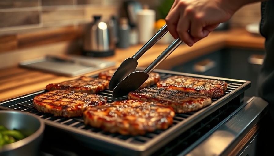 Cooking steaks on a stove, highlighting protein intake for bone health.