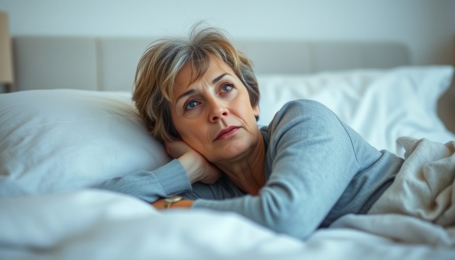 Woman over 40 contemplating on bed, importance of well-being.