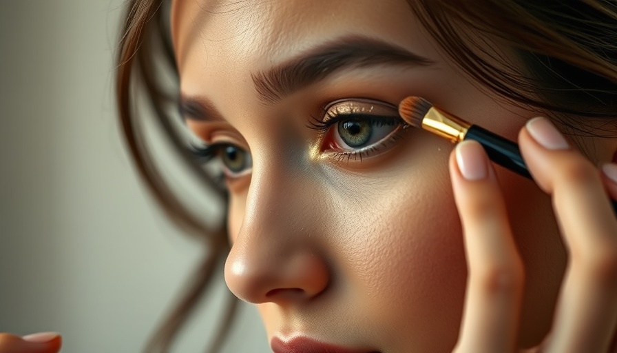 Close-up on applying eyeshadow like a pro, using a brush.