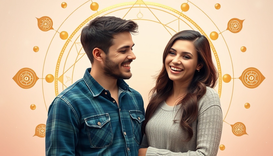 Venus moving into Taurus theme with couple in conversation