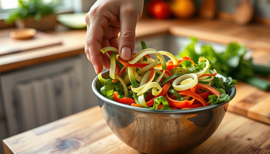 Preparing food scraps for health in a kitchen setting.