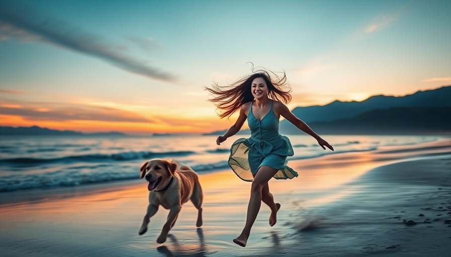 Day of Miracles astrology health: Woman joyfully running on a beach during sunset.