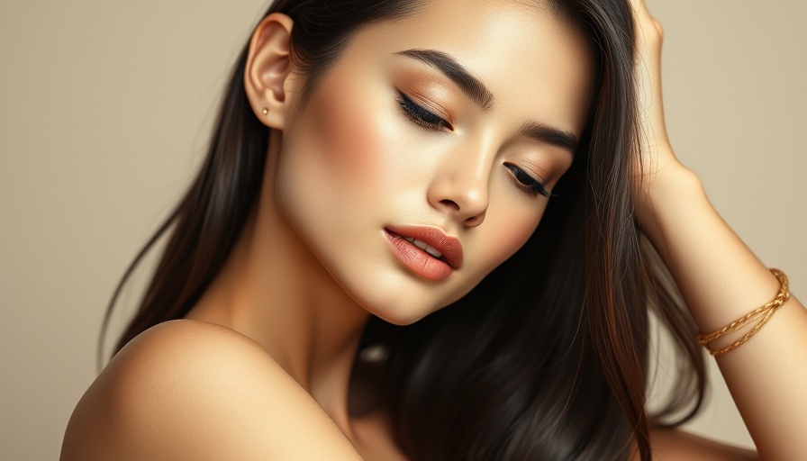 Young woman's smooth skin, serene expression, Astaxanthin for wrinkles.