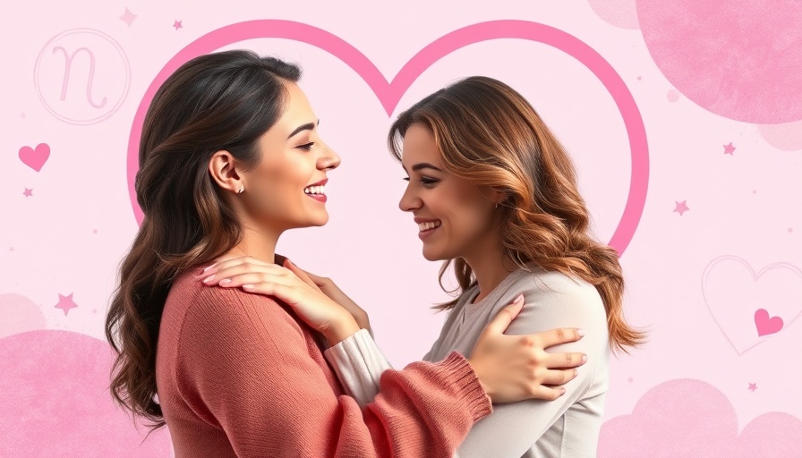 Venus in Leo health impact illustration with two women embracing