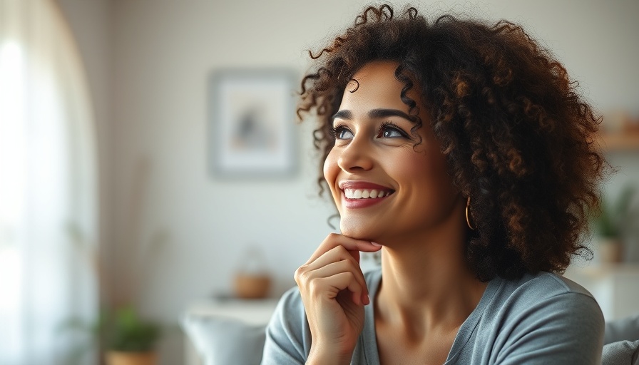 Smiling woman in natural setting, reflecting on ways to fade dark spots.
