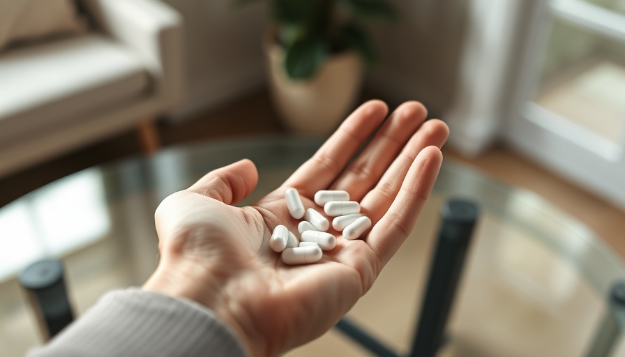 Close-up of hand holding probiotic capsules, signs you need probiotics.