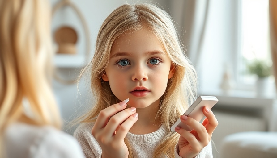 How Parents Can Avoid Raising a Narcissist: young girl applying lip gloss.