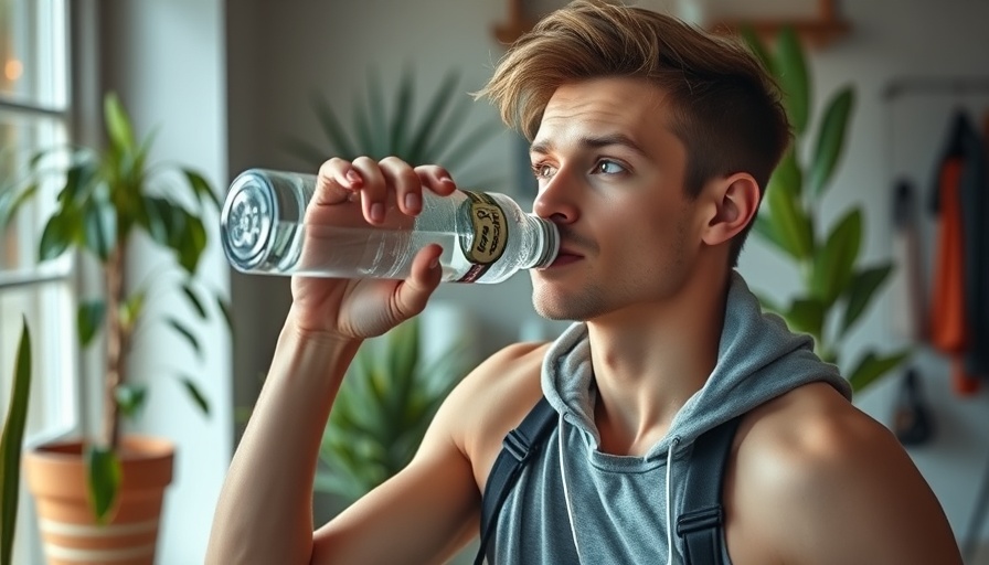 Young man drinking water indoors, linked to Intermittent Fasting Effects on Sleep Health.