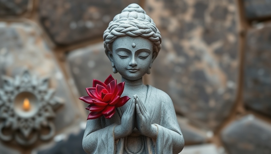 Krittika Nakshatra meaning: Stone statue with succulent plant.