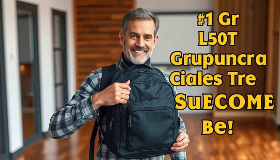 One Bag Travel Europe: Man showcasing lightweight backpack indoors.