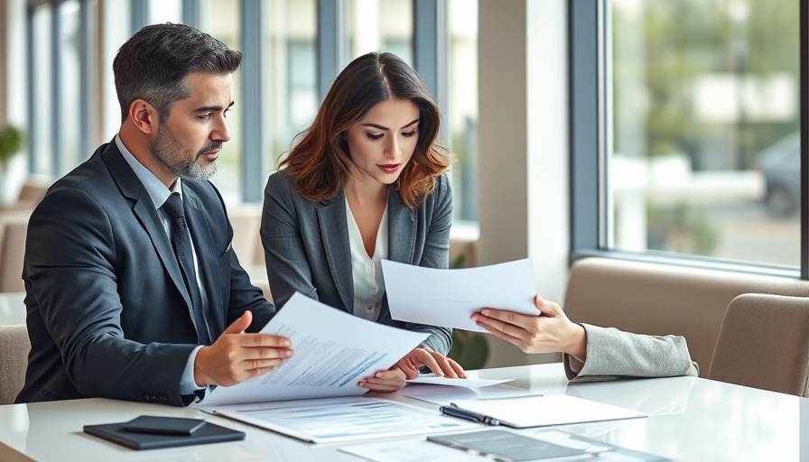 Discussing new TA6 property form in office setting.
