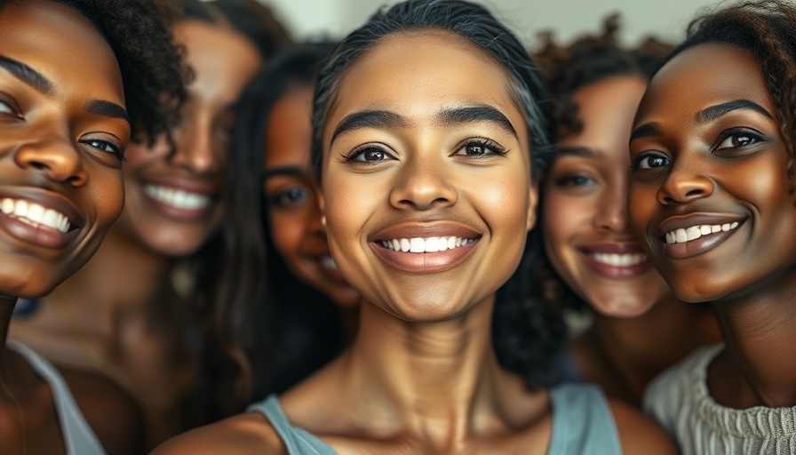 Diverse women showcasing healthy younger-looking skin up close.