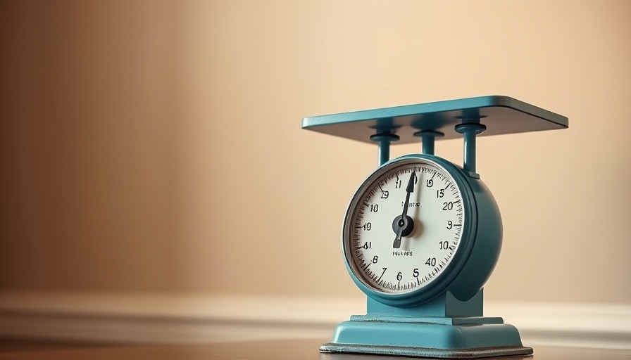 Vintage blue scale representing hormonal imbalance and weight loss resistance