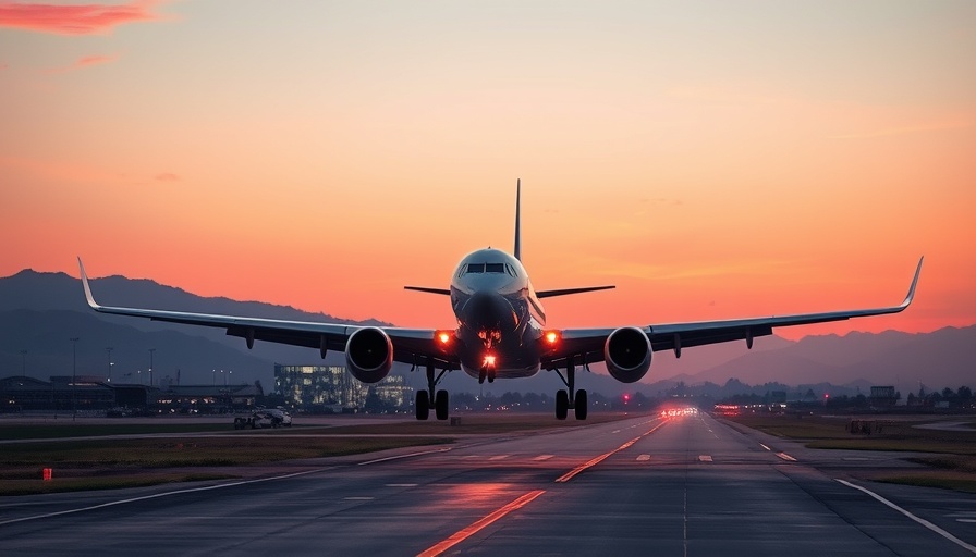 Airplane landing at dawn, illustrating the value of airline loyalty schemes.
